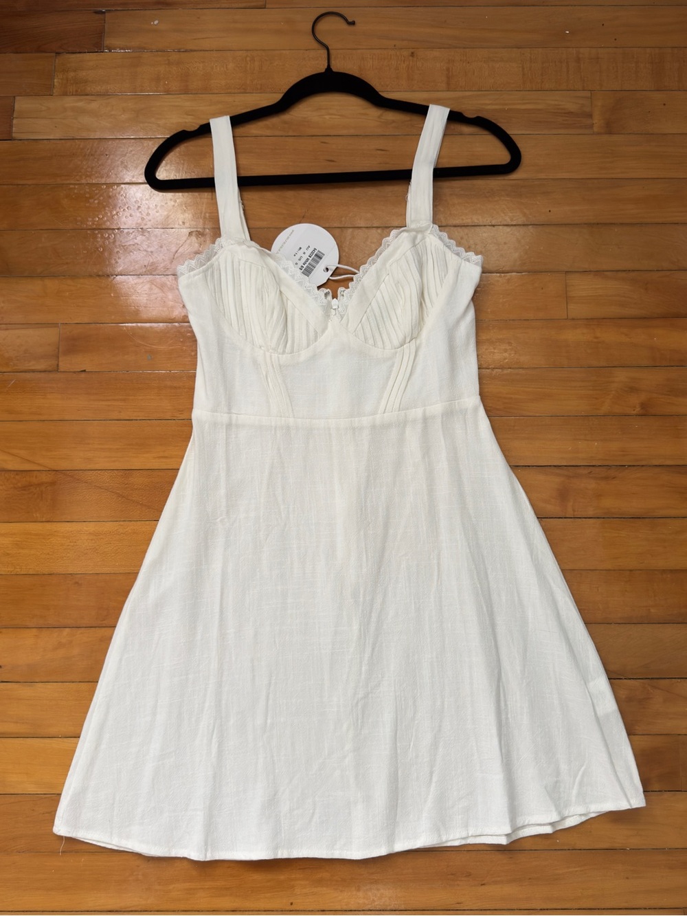 White dress with Bust Detail NWT
